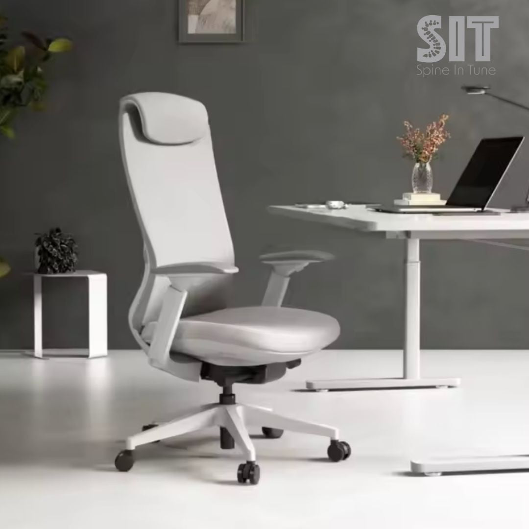 Raha Ergonomic Office Chair (White)